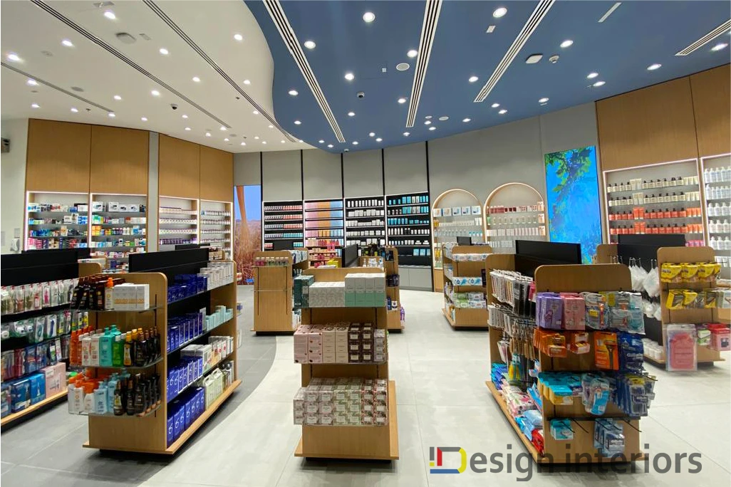 Interior fit-out work by IDESIGN Interiors LLC for Super Care Pharmacy